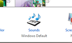 Windows 7 Personalization, Sounds